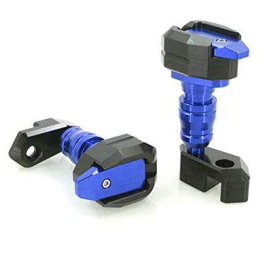 Imagem de Acc-Creativity Motocicleta CNC Alumínio Motor Crash Guard Case Frame Sliders Protector Proteção contra quedas Compatível com Kawasaki Z1000 2010-2019 (Azul)
