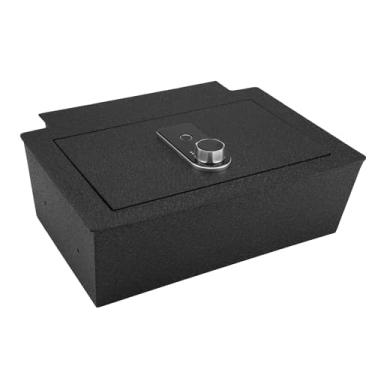 Imagem de WASAI Cofre de segurança para arma de console central compatível com Chevrolet Tahoe 2021-2025, caixa de bloqueio de apoio de braço de alta segurança antifurto com trava biométrica de impressão