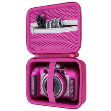 Imagem de co2CREA Capa Para Câmera Digital Dupla Infantil Vtech Kidizoom Duo Fx (Capa Rosa)