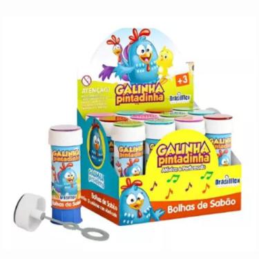 Imagem de Lança bolha de Sabão Brinquedo Infantil Caixa Com 12 Unidades 60ML Com