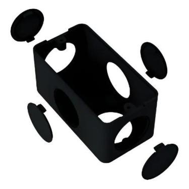 Imagem de Condulete PVC Multiplo 5 Saidas Preto 1/2 - 3/4 Inpol