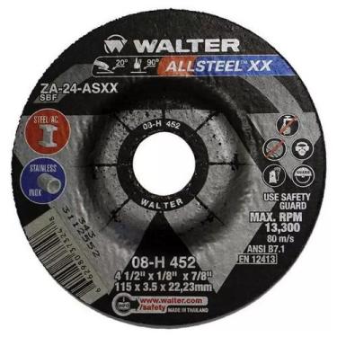 Imagem de Disco desbaste allsteel 4.1/2"x1/8"x7/8" 08h452 walter