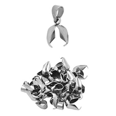 Imagem de Mandala Crafts Grampos De Aço Inoxidável Para Fabricação Joias, Colares, Brincos, Atacado - 40 Fechos Pingente 6 X 17 Mm, Conectores E Clipes