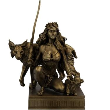 Imagem de Estátua Artemis Deusa Grega da Caça - Diana - Versão 4 (Cor Ouro Velho)