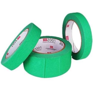 Imagem de Kit com 6 fita crepe automotiva verde 24mmx4m - 2001 - MARCA, Único, S