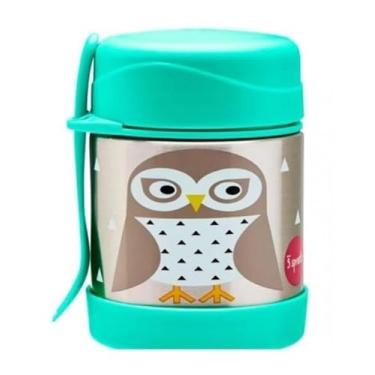 Imagem de POTE TERMICO INOX COM TALHER CORUJA
