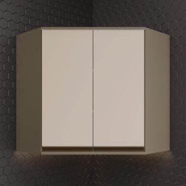 Imagem de Armário Aéreo Canto Oblíquo Altura: 83cm 02 Portas Connect Henn - Duna