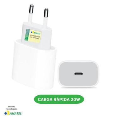 Imagem de Carregador 20W Turbo Fonte USB-C Compatível com  Iphone 11 12 13 14 15