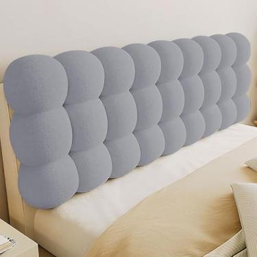Imagem de Almofada De Cabeceira Painéis De Parede Estofados, Cabeceira Montada Na Parede, Almofada De Apoio, Macia E Confortável Para Sentar Na Cama Lendo E Descansando Quarto Sala De Estar, E, 135x60x10cm