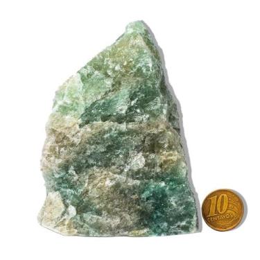 Imagem de 01 Ônix Verde Pé Serrado Natural 400 a 500g 10 a 15cm Tipo B - Cristai