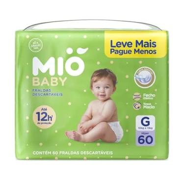 Imagem de Fralda Mió Baby Tamanho G Hiper 60 Unidades Descartáveis