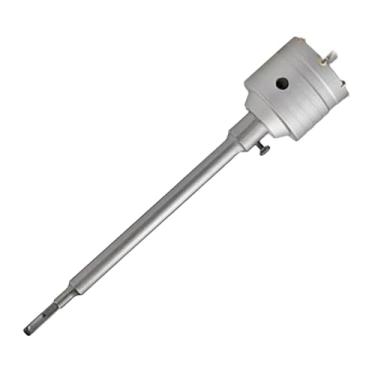 Imagem de IEUDNS Abridor de buracos de concreto, profissional, estável, estrutura resistente, alto desempenho, remoção eficiente de cavacos, ferramenta de perfuração, 60mm