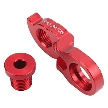 Imagem de Risco Bicicleta traseira do hanguer de alumínio de alumínio traseiro Extender compatível com bicicleta de montanha 40t 42t 46t 50t 52t e bicicleta de estrada 34t 36t 40t 42t (Vermelho)