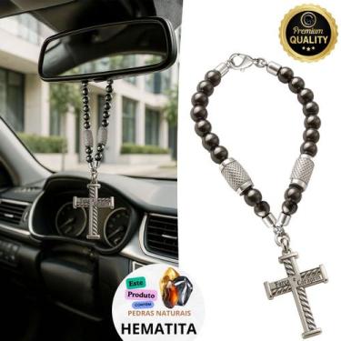 Imagem de Penduricalho Carro Cruz Enfeite Proteção Força Coragem - GRANADO ACESS