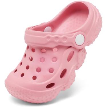 Imagem de ChayChax Sandálias Infantis De Jardim, Chinelos Fofos, Sapatos De Praia Para Crianças Pequenas, Sapatos De Banho Para Piscina Com Sola Antiderrapante, Criança De 9 Anos, Rosa A