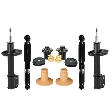 Imagem de 04 Amortecedor Nakata + Kit Batente Chevrolet Montana 2010 A 2020