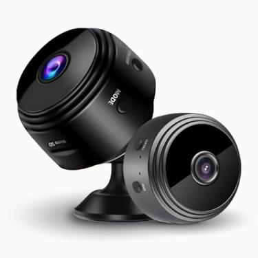 Imagem de Mini Câmera Espiã Segurança Gravador Visão Noturna Wifi A9 Vigilância