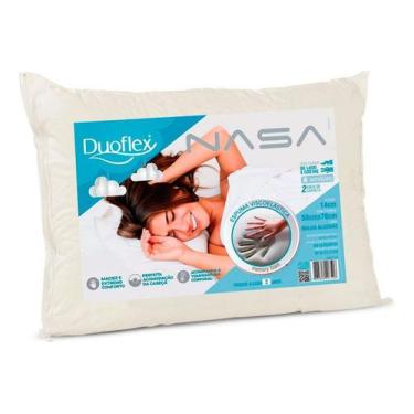 Imagem de Kit 4 Travesseiros Viscoelástico Nasa Ns1114 P/ Fronha 50x70 duoflex