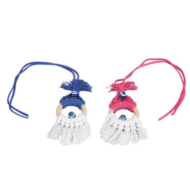 Imagem de LiebeWH Azul Eye Car Mirror Pendurado Ornamento Projeto Trançado para o Espelho Retrovisor Decoração da Casa Home Pendurada Acessório de Charme de Proteção de Amuleto