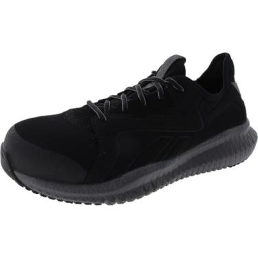 Imagem de Reebok Tênis de trabalho masculino Flexagon 3.0 Safety Toe Athletic Work, Preto/cinza, 11.5 Wide