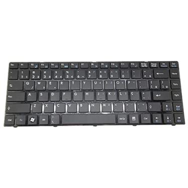 Imagem de Teclado Notebook CR420 Para MSI U270 U270DX EX465MX EX465X CX420MX CX420X CR420MX CR420X EX465 CR460 CR430 X420 FX400 FR400 FR420 FR420 FX420 Brasil BR Preto Frame