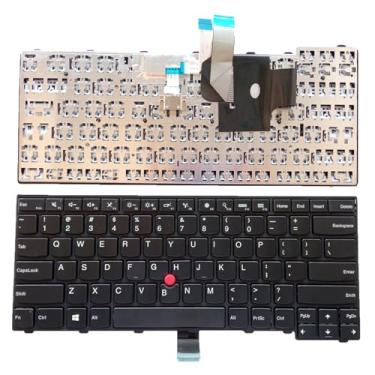 Imagem de Siakoocty Teclado de substituição para laptop US Layout para Lenovo ThinkPad T440 T440s T450 T450s T460 04Y0967 04Y0968 T440P T431 E431 L440 com moldura, TrackPoint, sem retroiluminação preta