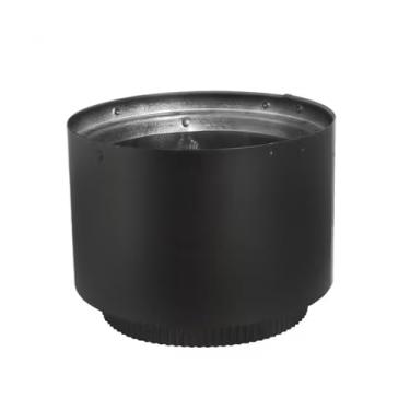 Imagem de Adaptador de conexão superior de fogão de parede dupla de 15 cm para adaptador de coleira de fogão DVL 6DVL-AD, preto