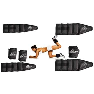 Imagem de Kit Funcional com 02 Pares de Caneleira Peso Tornozeleira 3kg e 4kg = Total de 14kg