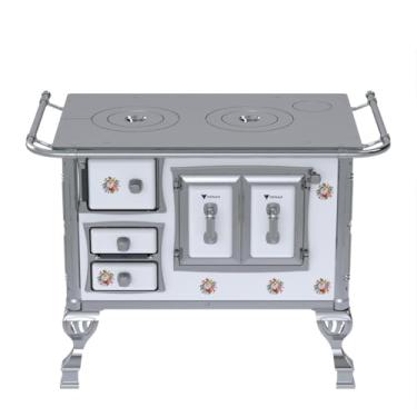 Imagem de Fogão a Lenha GII N 1 Sec Branco Buque Sem Tampa Saida Direita