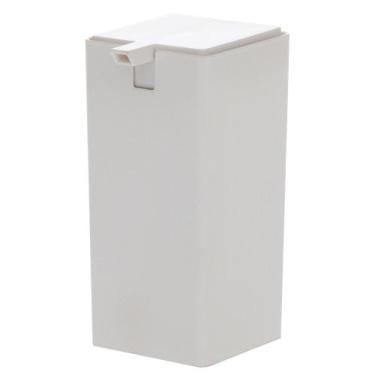 Imagem de Dispenser Sabão Liquido Detergente Alcool em Gel Quadrado Branco - Par
