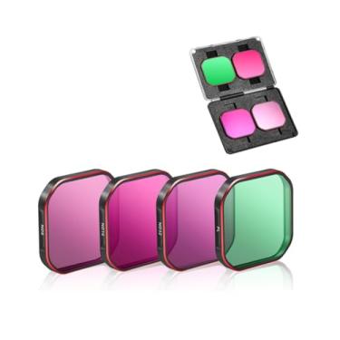 Imagem de YUULNMOP Conjunto de filtros compatível com acessórios Insta360 Ace Pro 2, pacote com 4 filtros de densidade neutra polarizadores PL ND8 ND16 ND32, kit de filtro de vidro óptico multirevestido e HD
