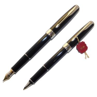 Imagem de Conjunto Parker Sonnet Caneta Tinteiro 18k + Roller Laca Moonbeam - New Old Stock