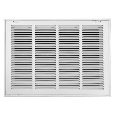 Imagem de Howeall 50 cm L x 35 cm A [Tamanho da abertura do duto] Grade de filtro de ar de retorno de aço - Face/porta removível para filtros de 2,5 cm - Grelha de cobertura de ventilação HVAC - Branca