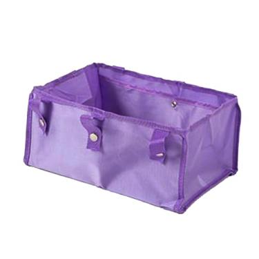 Imagem de OIIBWQ Bolsa de armazenamento para andador sob o assento, cesta de substituição removível para andador de quatro rodas para compras, Roxo