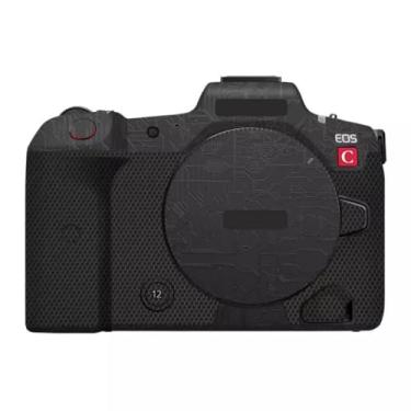 Imagem de Adesivo de capa de câmera R5C para Canon EOS R5 C protetor de câmera película protetora antiarranhões decoração (Circuit Black)