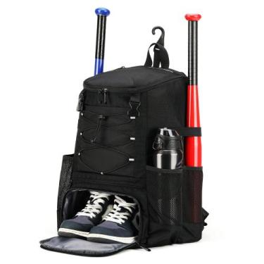 Imagem de Bolsa de beisebol AI EN JIU Bolsa de softball para meninos e adultos p