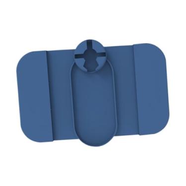 Imagem de Baoblaze Suporte de braço de silicone para sofá, porta-copos de silicone para sofá, mulheres e homens, organizador de celular fácil de limpar para sala de, Azul Escuro