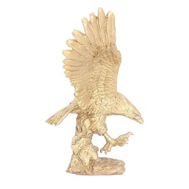 Imagem de aqxreight Escultura de águia Majestosa - Estátua de Pássaro Selvagem Realista para e Decoração de Armários