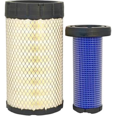 Imagem de XYZIL Kit de filtro de ar interno externo 6698057 6698058 compatível com Bobcat A300 S160 S185 S205 S220 S250 S300 S330 T180 T190 T250 T300 T320 Skid Steer Carregador de ar compacto Limpador P628324