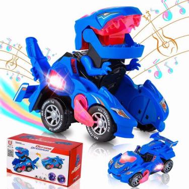 Imagem de Brinquedos automáticos de dinossauro com música, carros dinossauros au