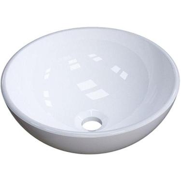 Imagem de Cuba De Apoio Redonda C01 Para Banheiro R30W Branco - LYAM DECOR