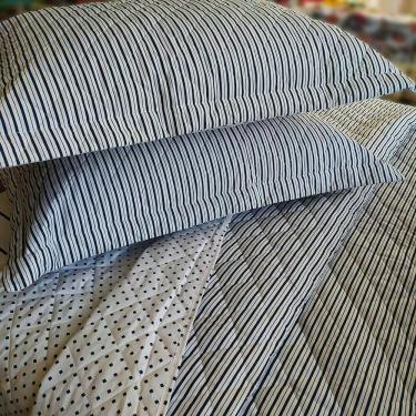 Imagem de Kit Colcha/Cobreleito Queen 200 Fios Essencial -Andreza Azul