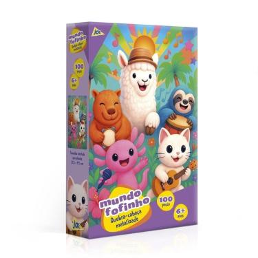 Imagem de Quebra-Cabeça 100 Peças Mundo Fofinho Metalizado - Toyster
