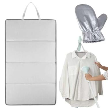 Imagem de Tábua de vaporizador para roupas com luvas de passar roupa, suporte para roupas de vapor, tábua de passar a vapor, vaporizador para roupas, almofada de ferro a vapor para pendurar