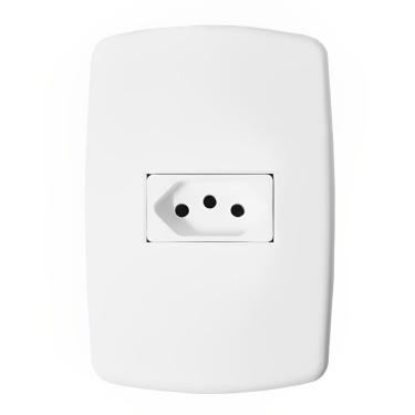 Imagem de Tomada Universal 2P+T 10A com Placa - DC-8100/25 - DICOMPEL