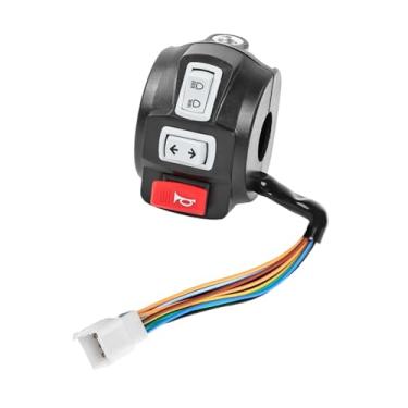 Imagem de KiBcsLic Interruptor de buzina para farol de bicicleta elétrica, peças de reposição, interruptor de controle de guidão para triciclo, Esquerda