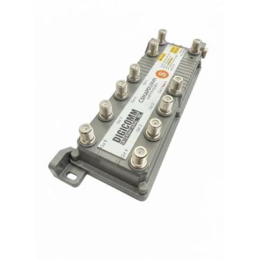 Imagem de Amplificador de voz passivo Commscope CSMAPDU9VPI 9 portas MoCA HomeConnect com conectividade MoCA, unidade para frente/ré, com inserção de energia, compressão de telefone via internet mais rápida Xfinity, Cinza, 9-port MoCA