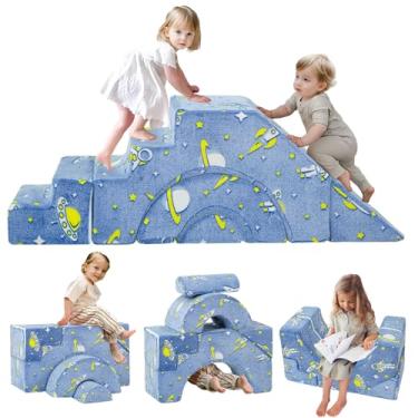 Imagem de MeMoreCool Sofá infantil modular para sofá e foguete jeans