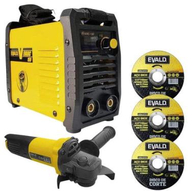 Imagem de Máquina Solda Inversora EVARC-150 com Esmerilhadeira 850W EV850 e 3 Di