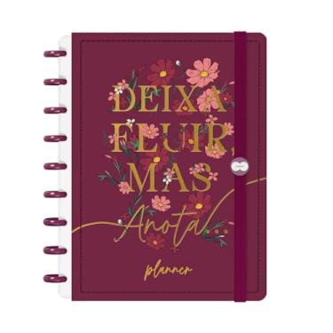 Imagem de Planner Iscool Disc 2026 Inteligente Datado Opulence Deixa Fluir Marsala